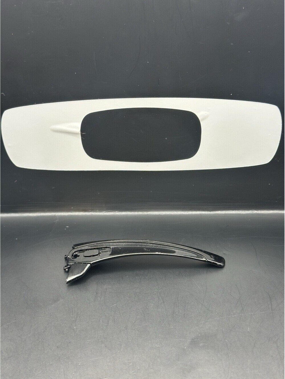 Oakley Batwolf OEM Polished Black Gold Text Left Replacement Arm